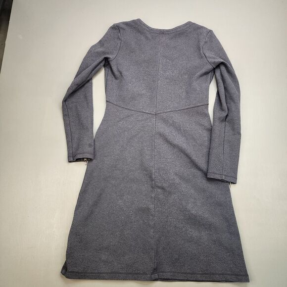 Athleta Women's Dress‎ Small Knit V-neck Long Sleeves Gray Pockets Celebration - Picture 8 of 8